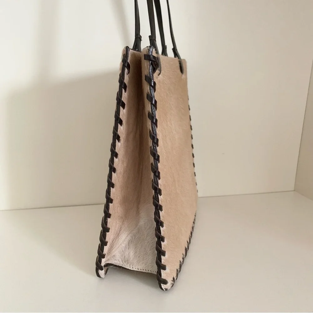 Vintage Horse hide time postmodern purse